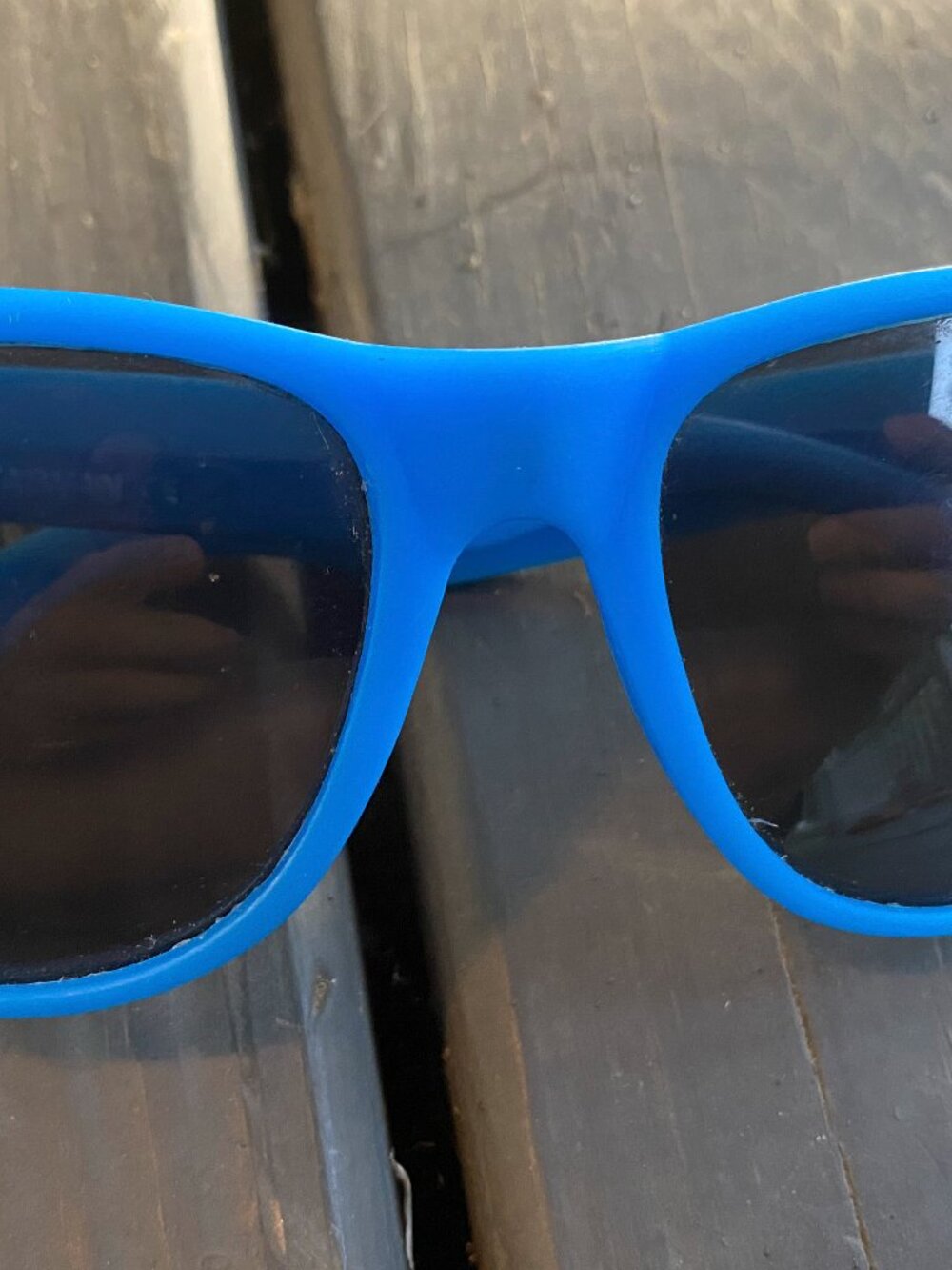 Blue Plastic Sunglasses